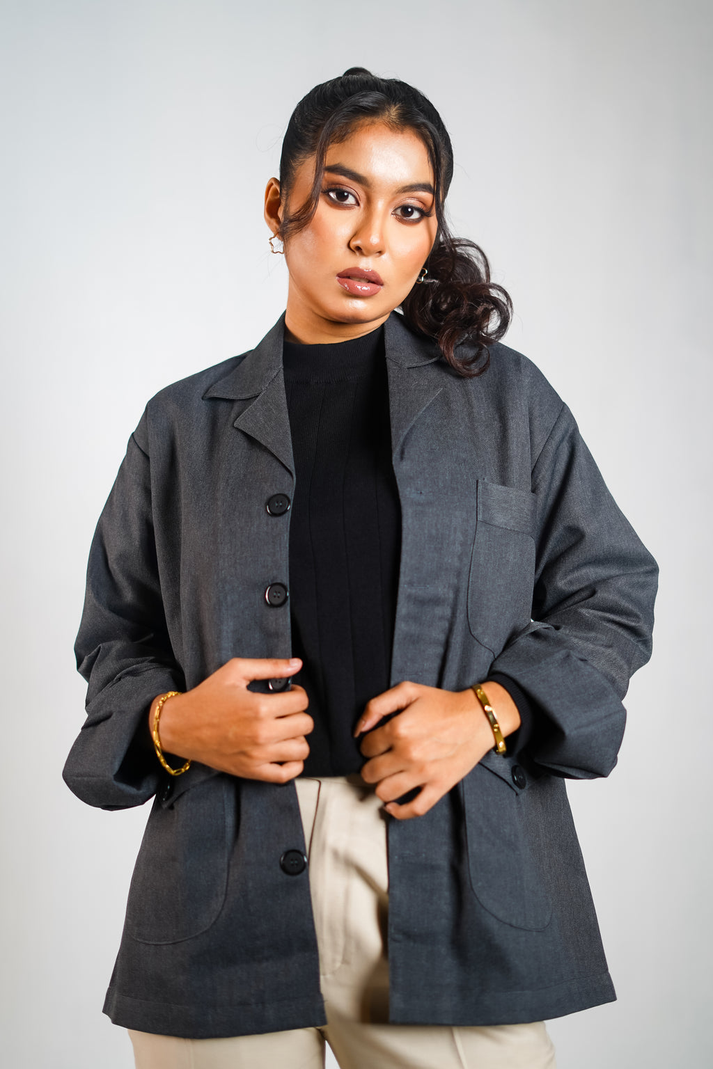 Charcoal Grey Jacket woman