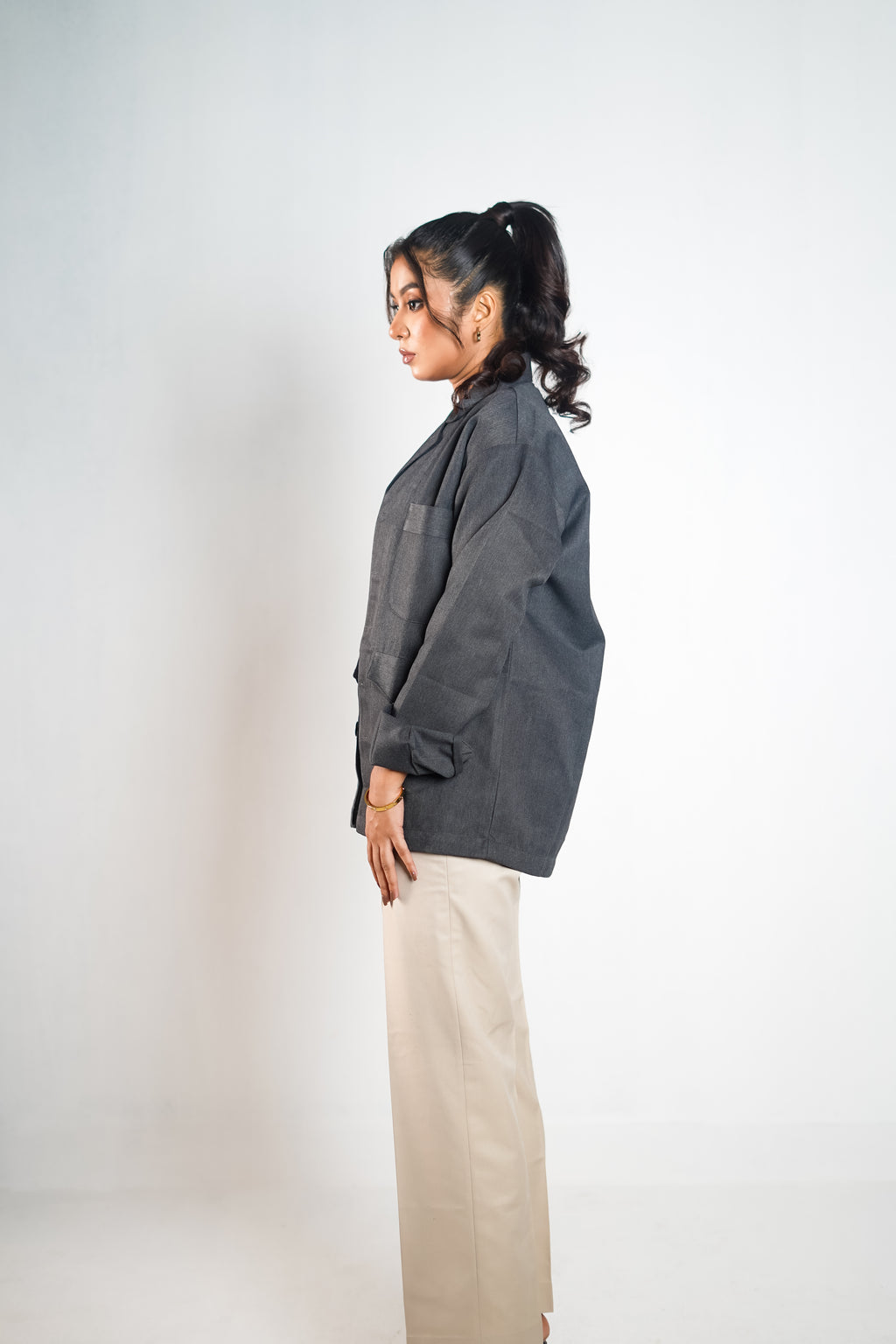 Charcoal Grey Jacket woman